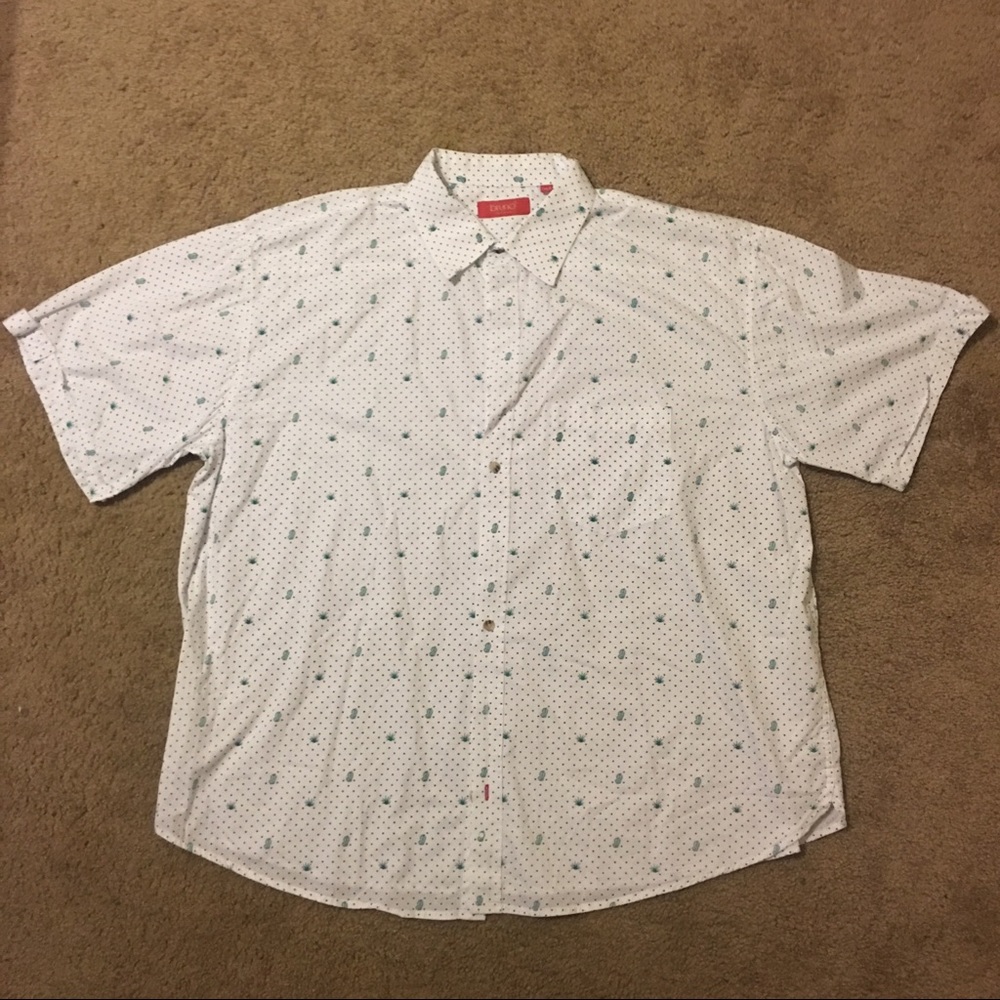 Bruno Milano Button Down Shirt Sleeve Cactus 2XLB